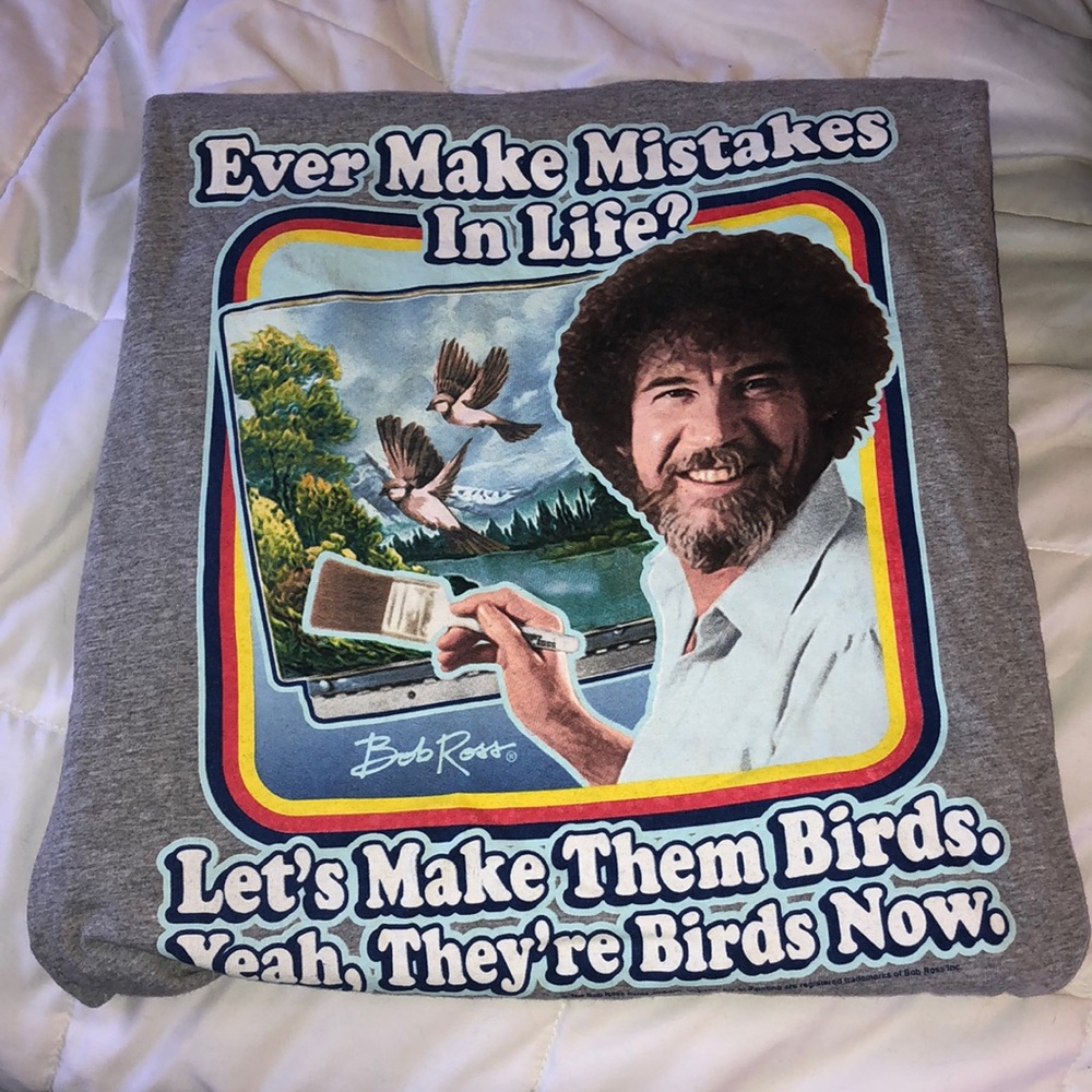Bob Ross graphic tee